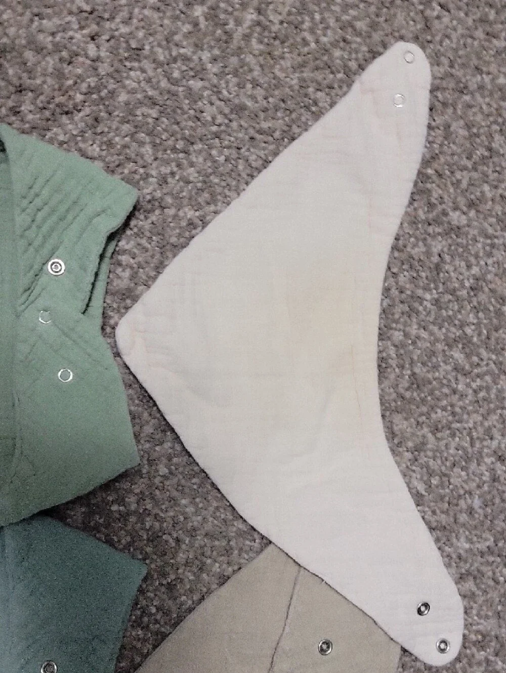 100% Cotton Muslin Bandana Style Bibs - 6 Pack